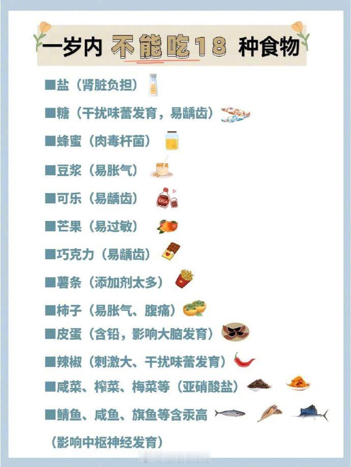 宝宝一岁能不能吃到这些食物爸爸妈妈一定要知道全部收藏起来了