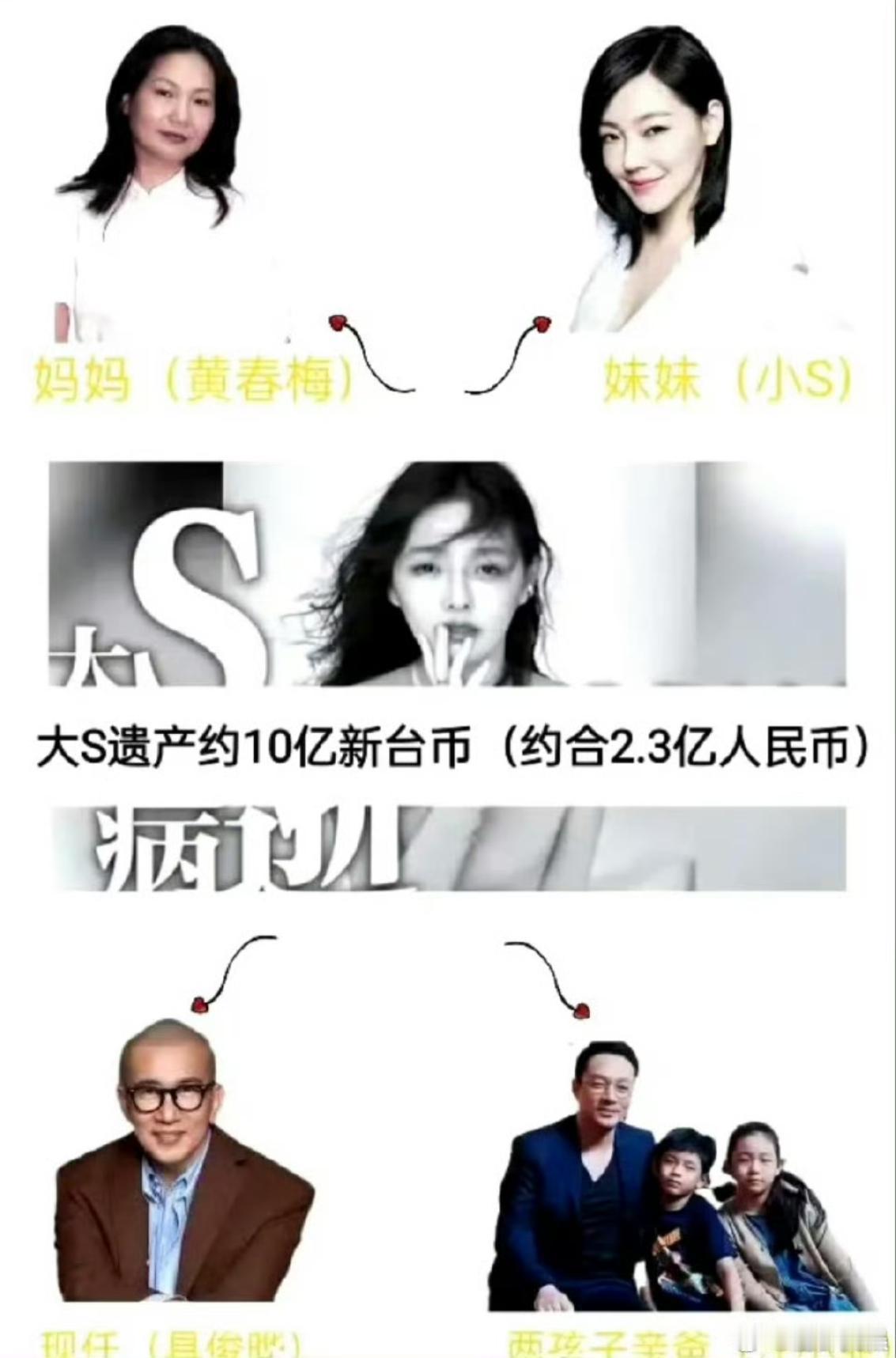 看到大S的财产数额，真替她不值。没想到她一个顶流的女明星，辛辛苦苦一辈子，最