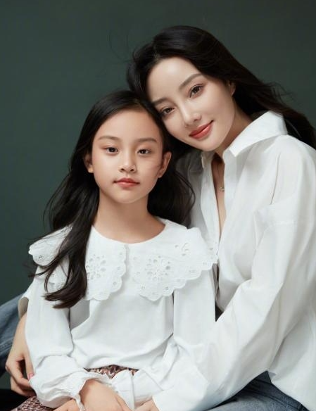 李小璐晒合照为女儿甜馨庆生，母女二人身穿亲子装真的好美！