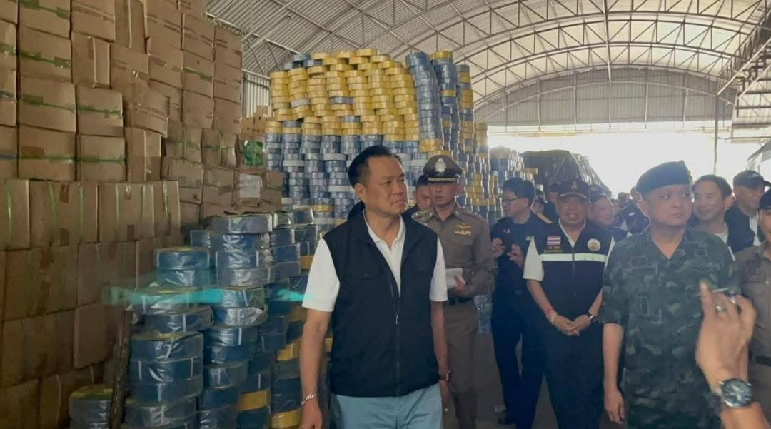 泰国阿努廷总理亲自查扣逃税商品！泰国拉廊府的未知仓库账，储藏了缅甸商人价值超