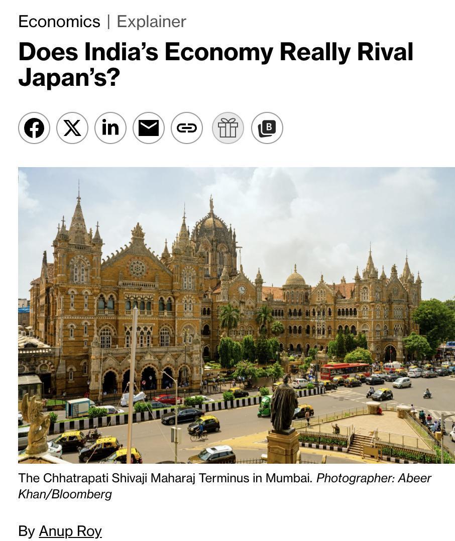 美媒：印度经济真的能与日本经济相媲美吗？印度经济有望超越日本成为世界第四大经