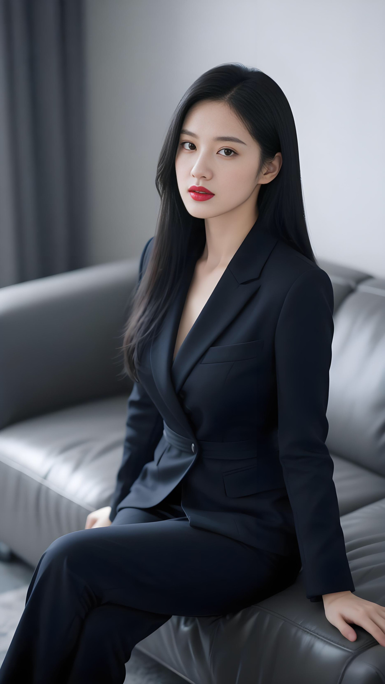 西装还得是黑色经典