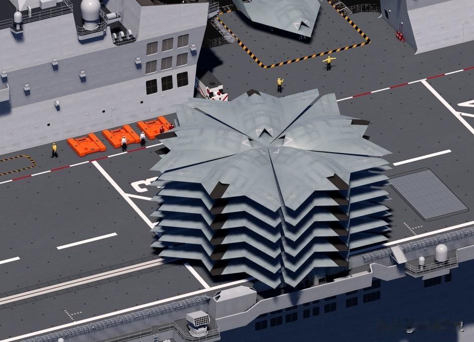 076这样堆叠GJ-21，看似是异想天开，实际上应该是有一定可行性的，至少可以提