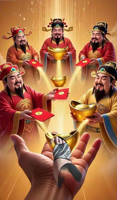 五路财神是民间信仰中掌管东南西北中五方财源的财神组合。拜五路财神就是希望收尽五方