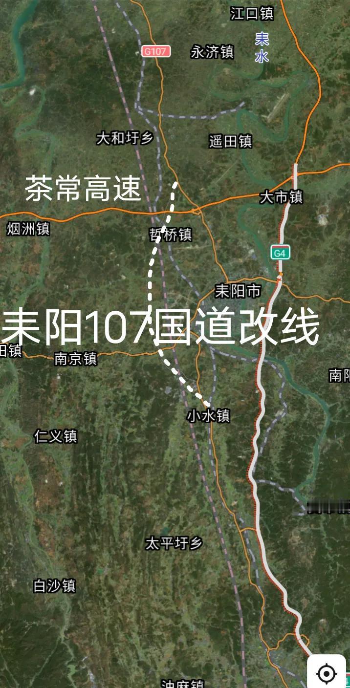 国道改线，衡阳耒阳107国道城区段确实容易拥堵，春节期间拥堵缓行就更明显了，好在