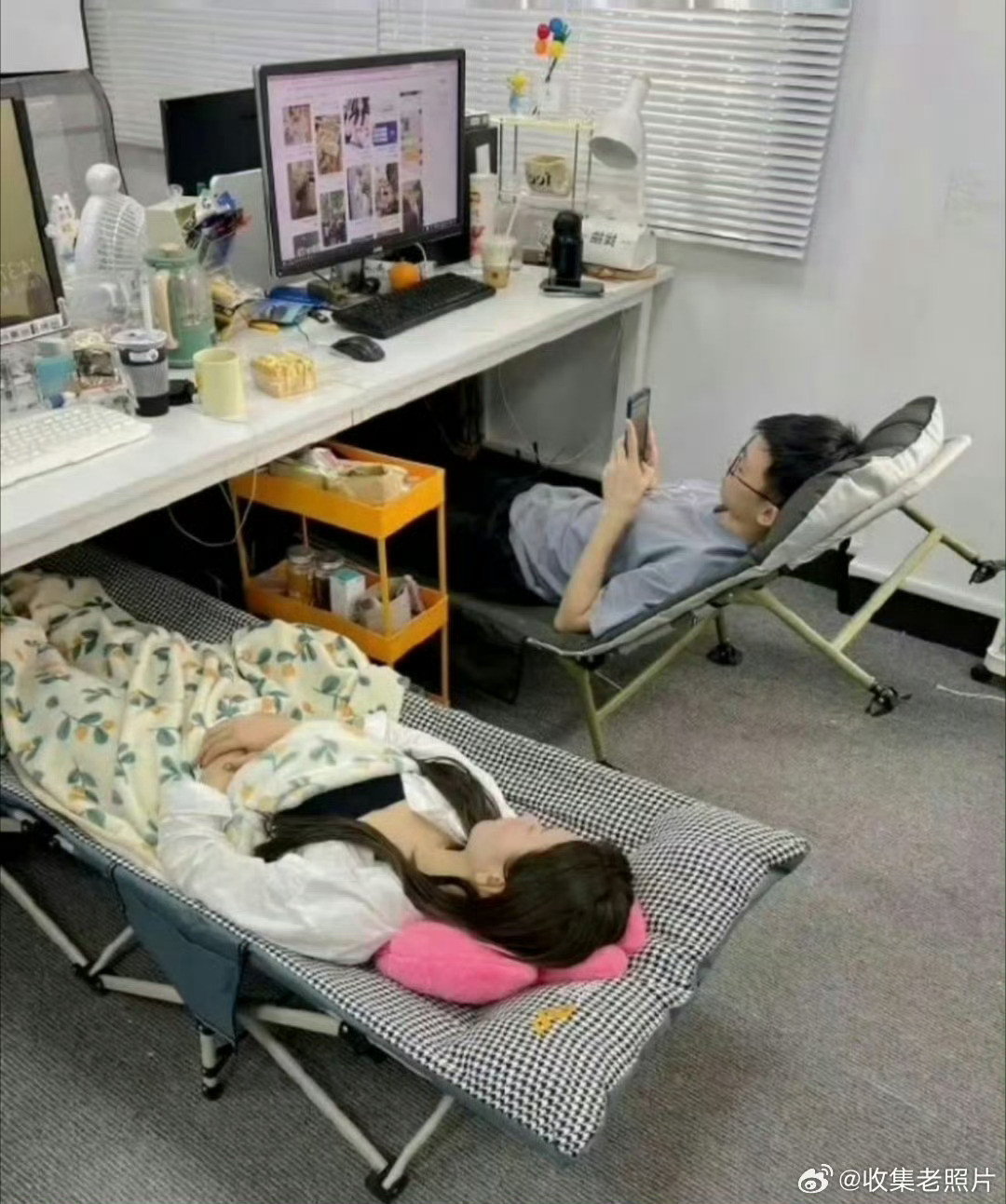 在办公室，这样午休不尴尬吗？