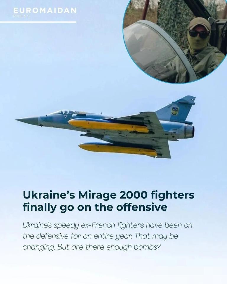 乌克兰的幻影2000战斗机刚刚执行了首次轰炸任务——此前它们已抵达乌克兰执行城市