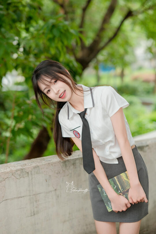 清新学院风拍照