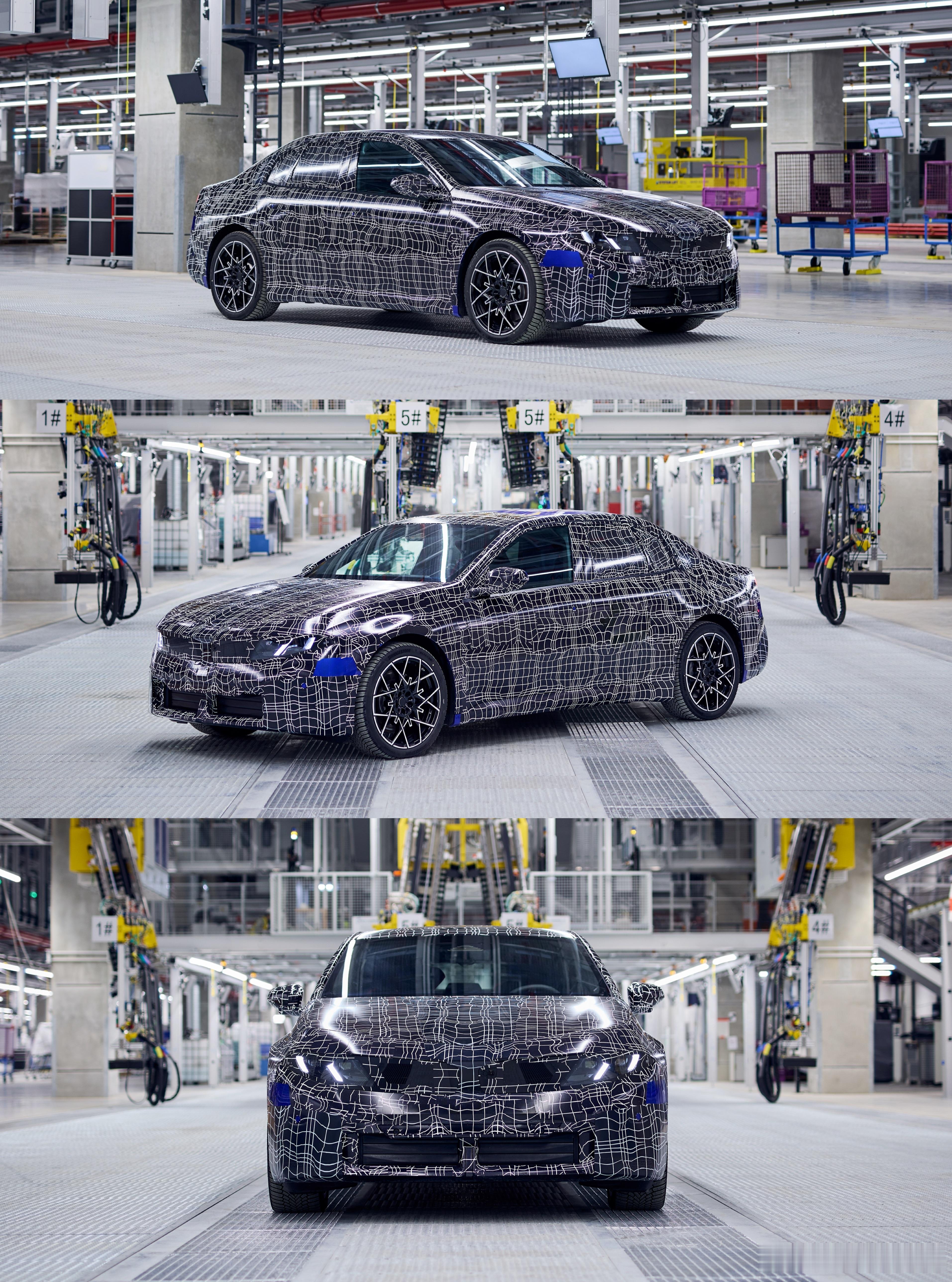 全新宝马i3预量产车在慕尼黑工厂下线，国产加长版的NA8预计今年下半年推出，
