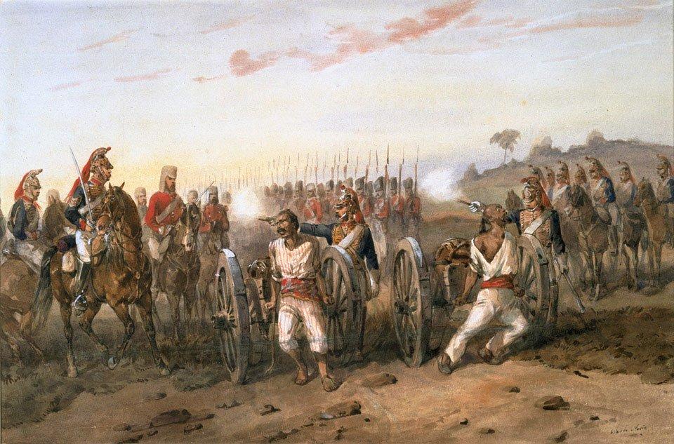 1857年那个残酷的夏天，英国军队有一种处决方式，其目的不仅在于杀戮，更在于恐吓