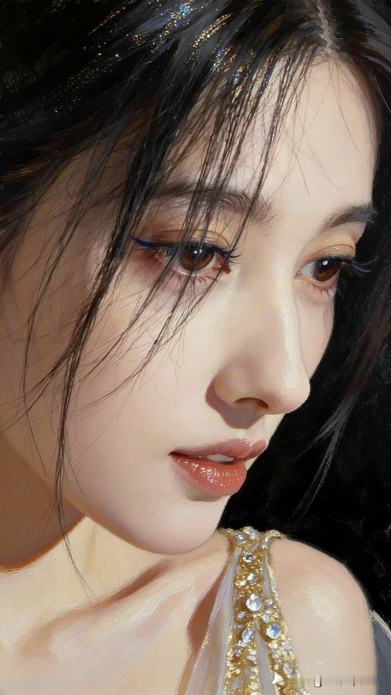 轻纱掩面，似画如诗。什么样子的女人才是最美的梦幻少女，柔美如画，光影交织，唯美