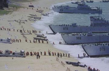 海军和陆军谁才是渡海登陆的主力？说白了，海军陆战队只是先锋，主力还得看陆军。很