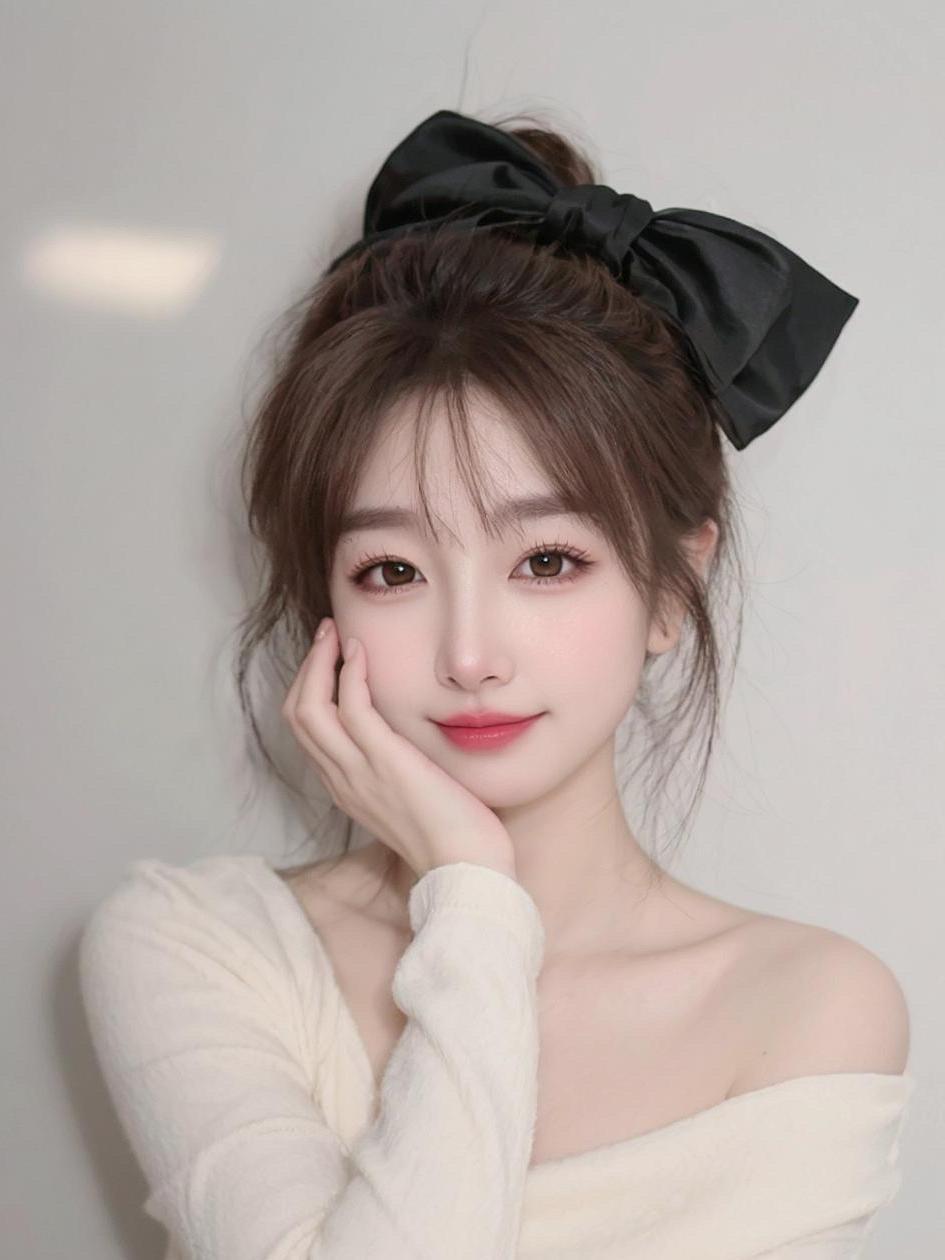 AI蝴蝶结人像 ai 写真 原来ai可以这么美 今天长这样