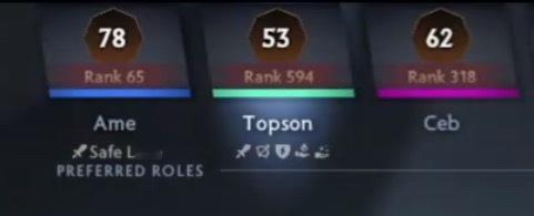 Ame路人偶遇OG双雄，ame一选Topson，再选Ceb，直接带两兄弟躺赢do