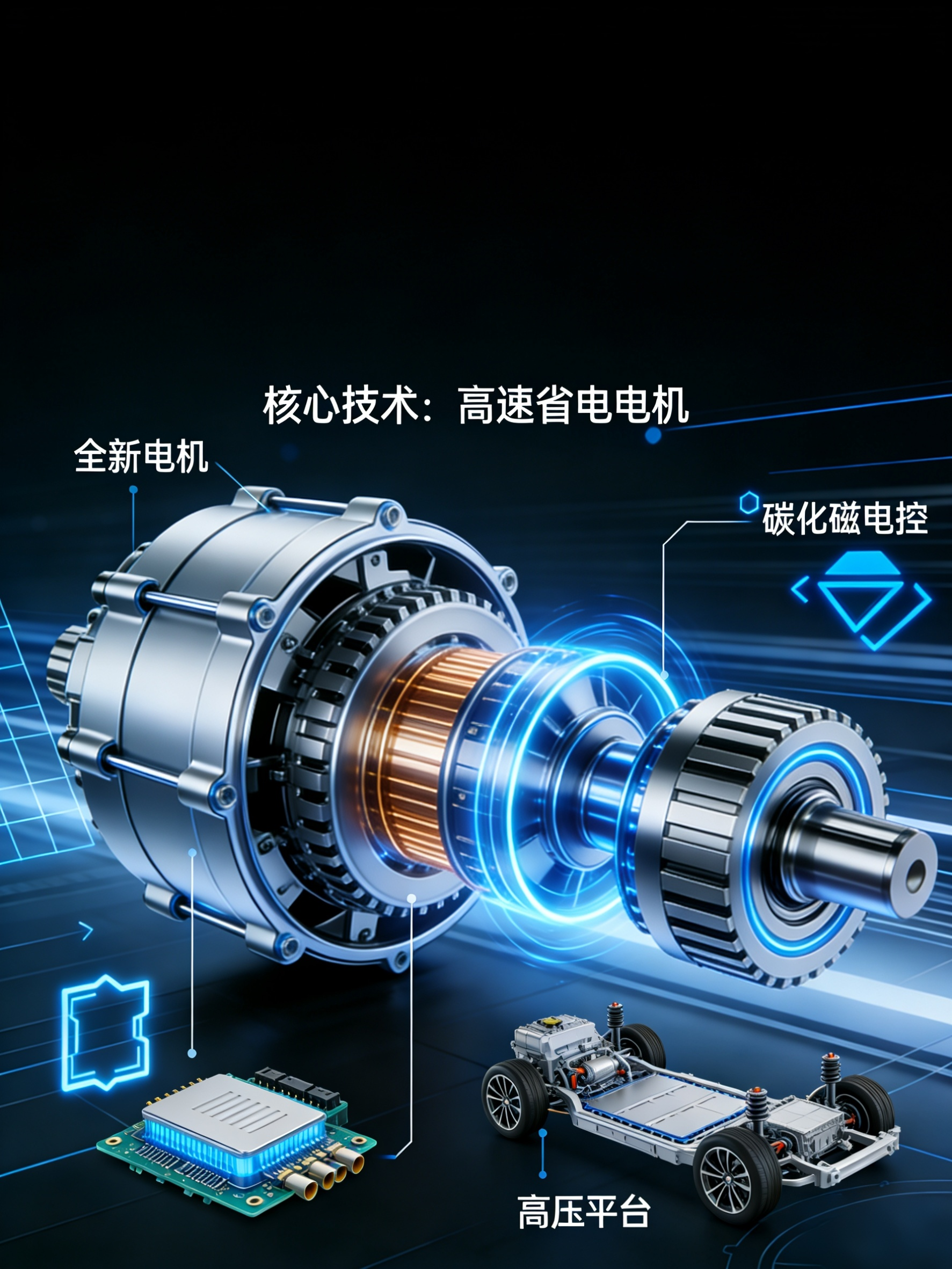 比亚迪3月5日放大招！颠覆性电机来了，高速直接省电