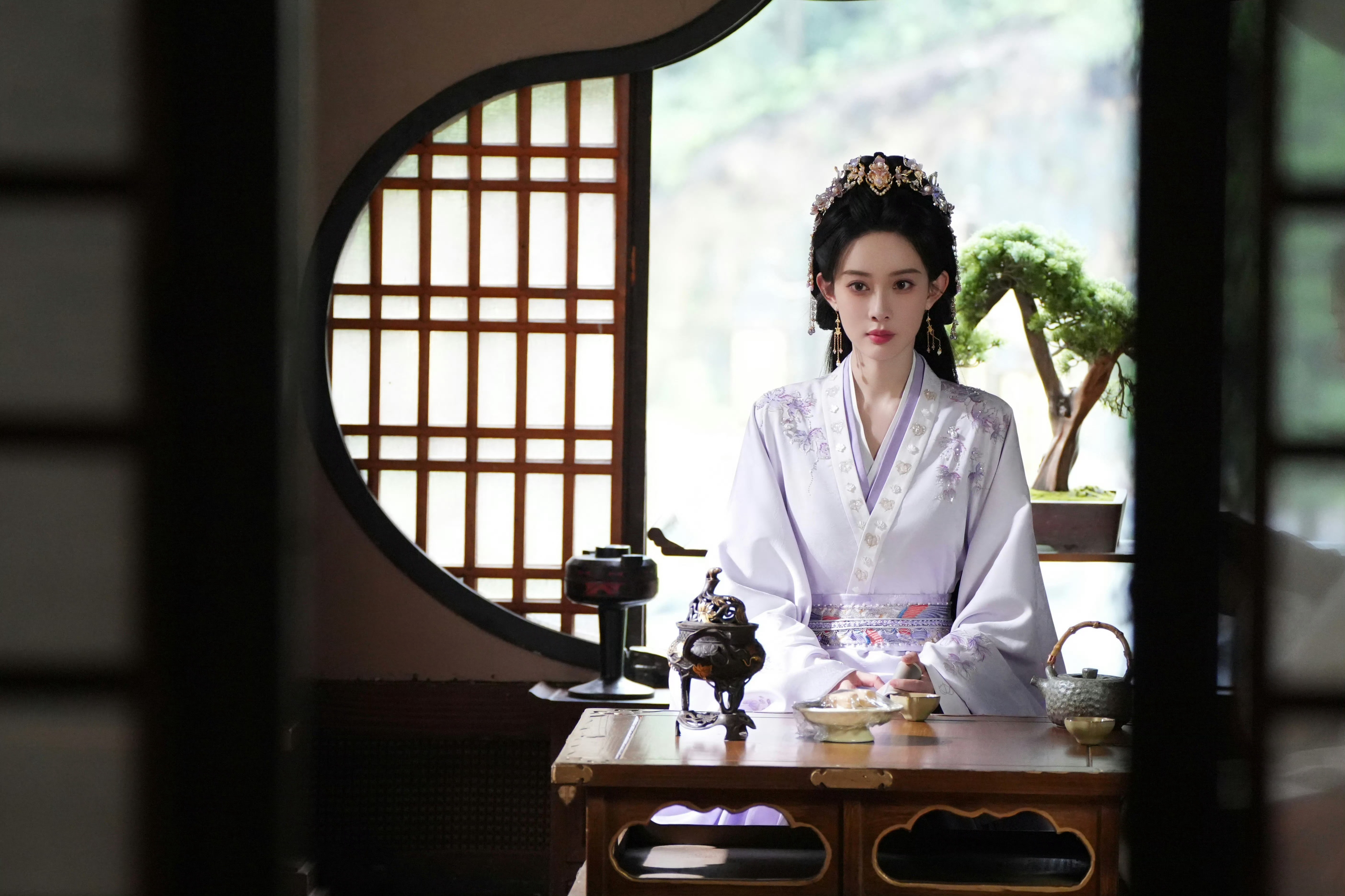 漂亮紫衣～～～孟子义《桃花映江山》姜桃花剧照-紫