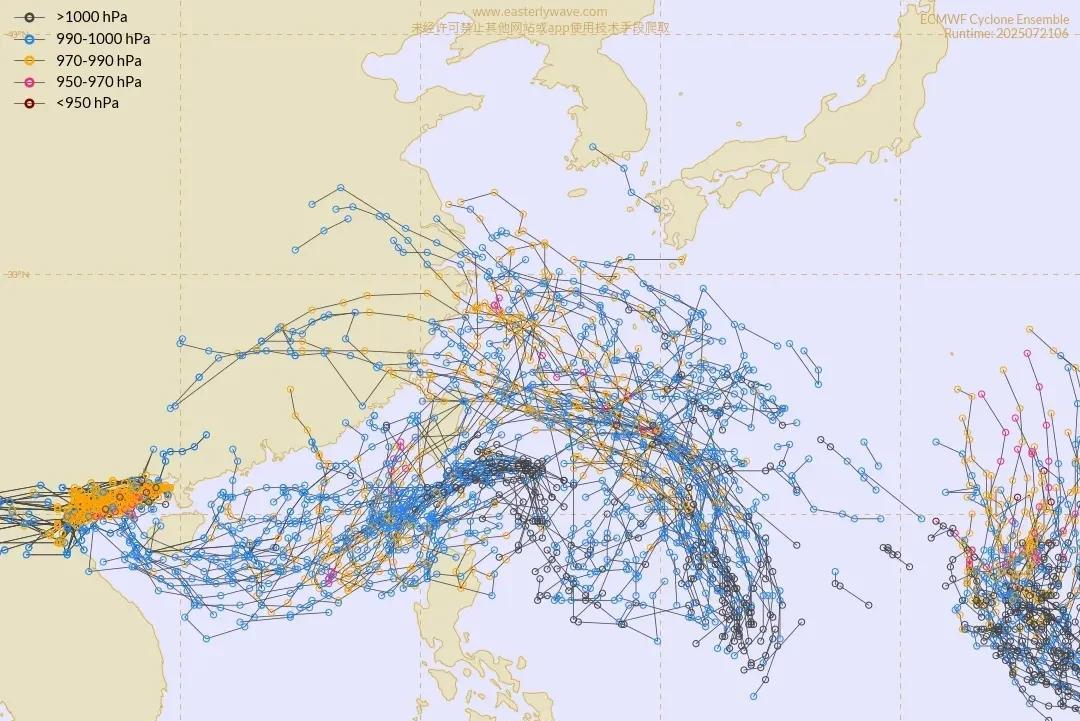 今年7号台风“范斯高”可能在24日前后生成，初步预测路径指向我国江浙沪！台风“韦