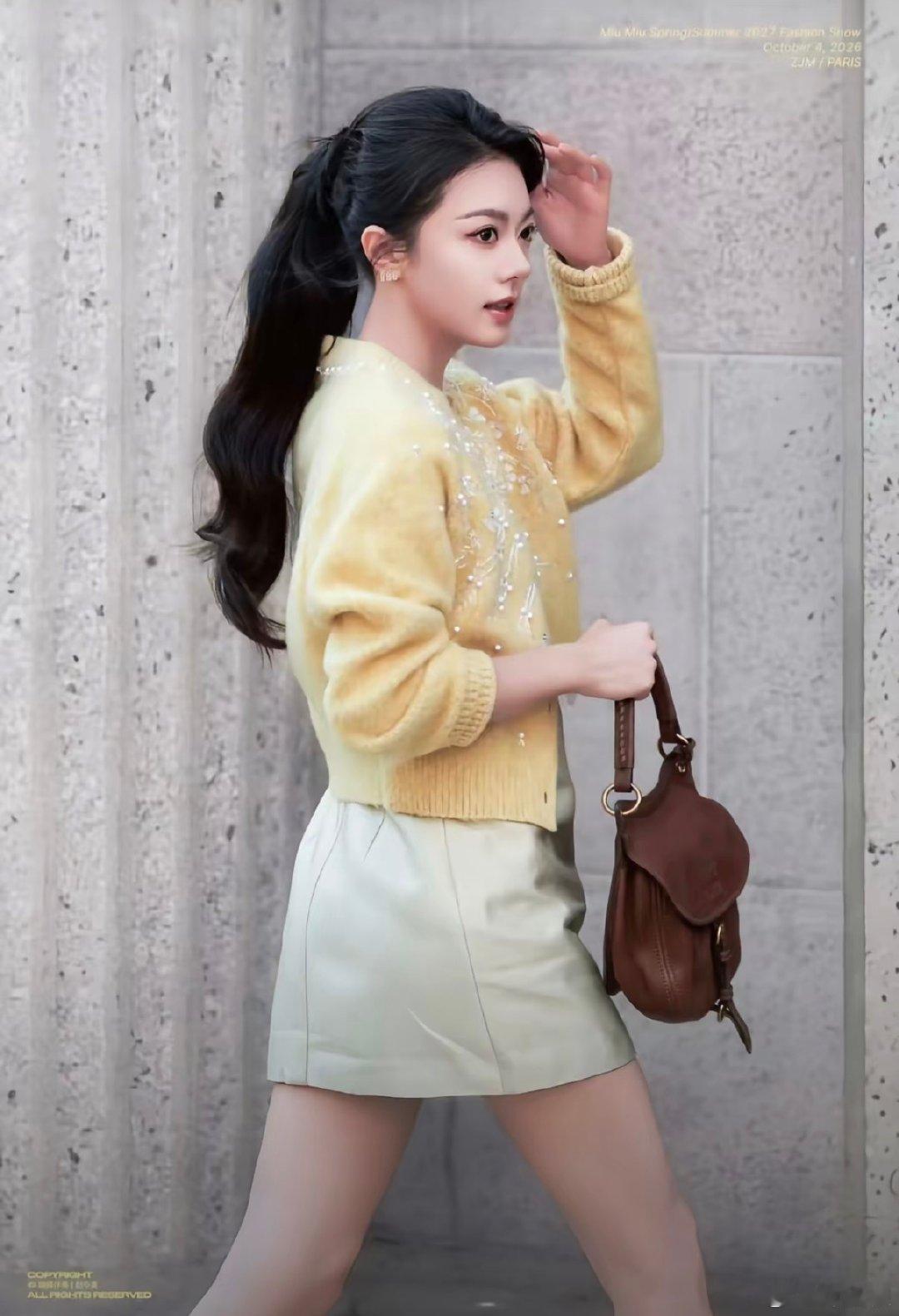 #赵今麦#今晚巴黎有一颗星#miumiu巴黎时装秀##赵今麦#​