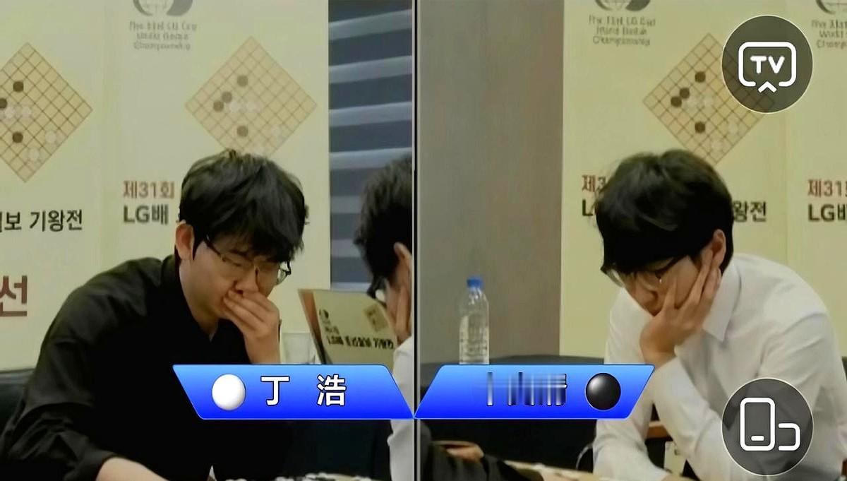 LG杯四强：二比二中韩继续平分秋色小申把丁浩全盘压着打，辜梓豪想拼个乱战，结果