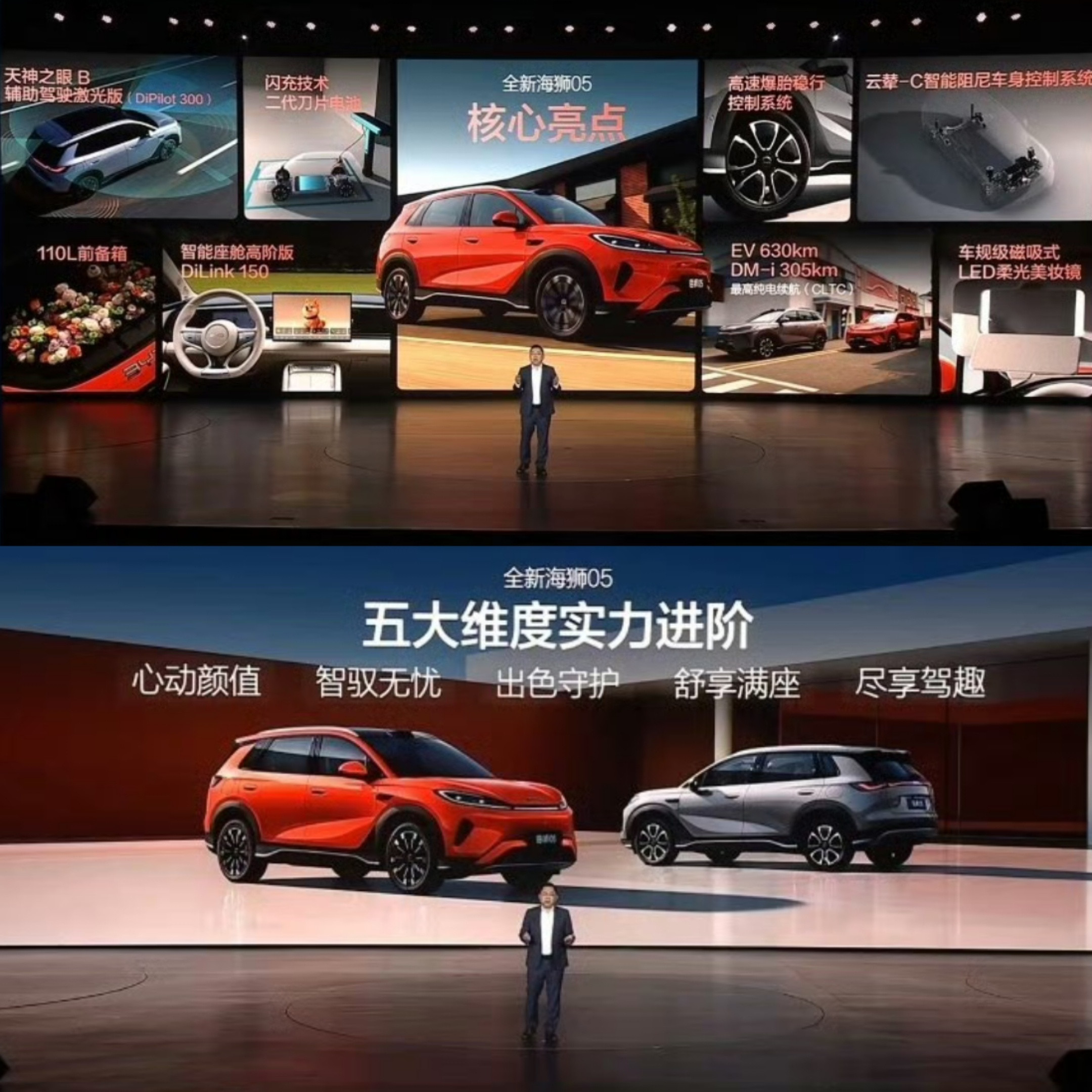 4月20日，比亚迪海洋网重磅推出全新海狮05系列，包含DM-i插混与EV纯电双动