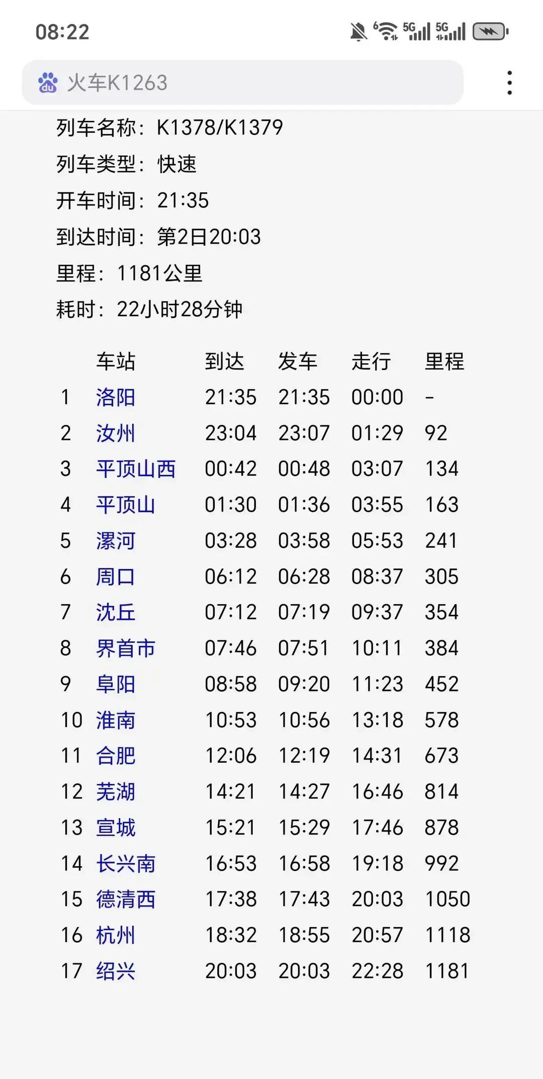 K1378次绿皮车从洛阳晃到绍兴，1200多公里跑20多个小时，洛阳到周口那段夜