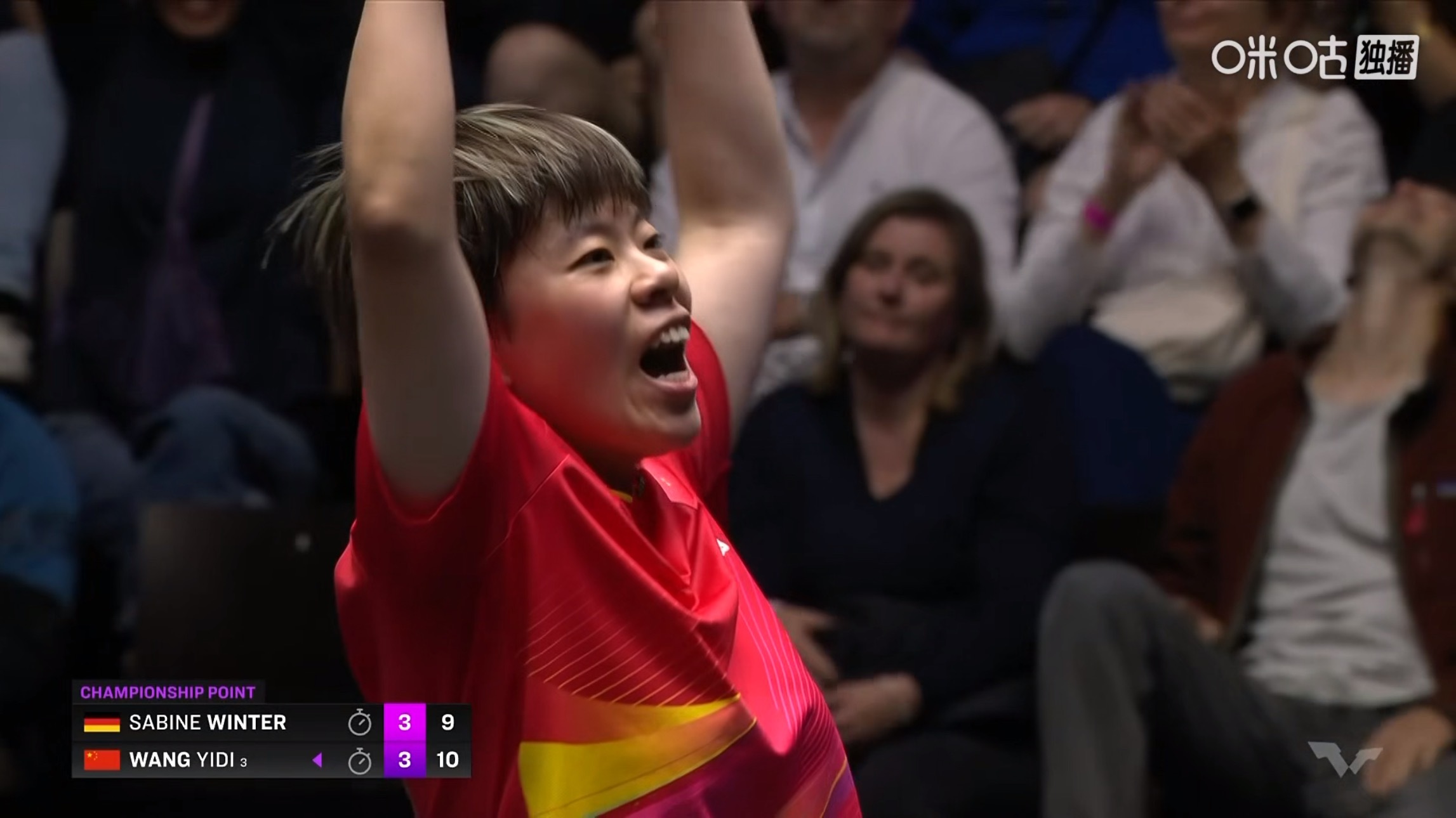 王艺迪🇨🇳夺得WTT蒙彼利埃冠军赛2025女单冠军收获个人第3个冠军赛🏆