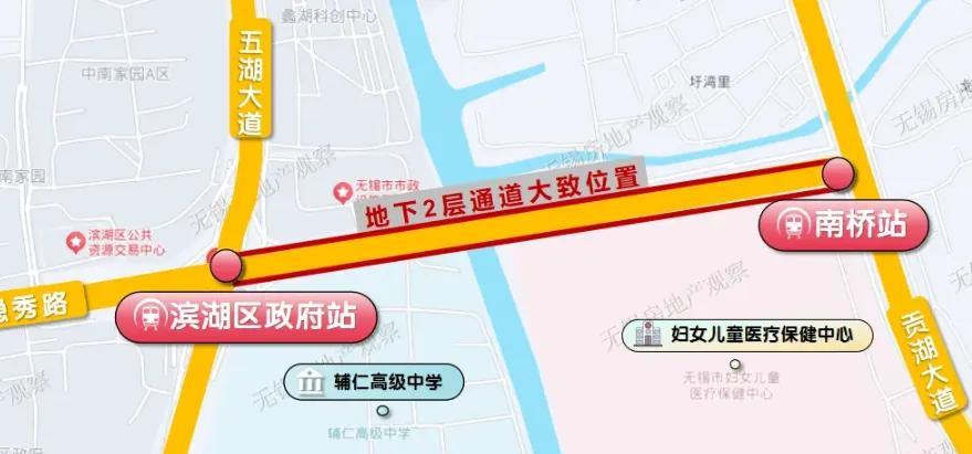 无锡可真敢规划啊，6,7号线的滨湖区政府站和S1线的南桥站竟然在地下打通！其实