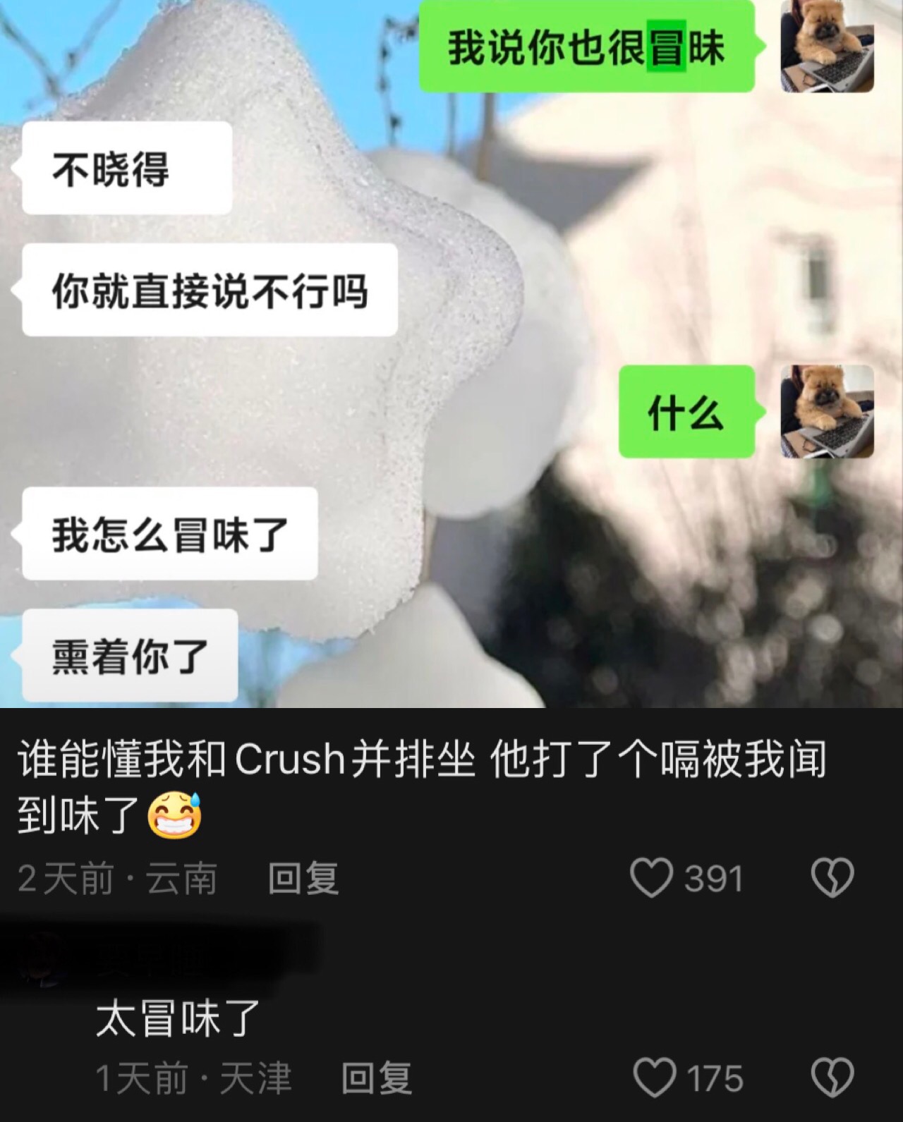 我说你也很冒昧