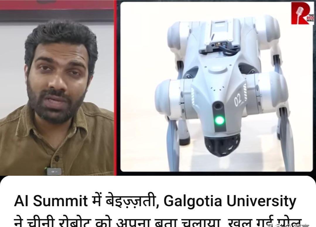 只有你想不到，没有印度做不到的。印度大学买中国机器狗冒充自主研发产品，在AI峰会