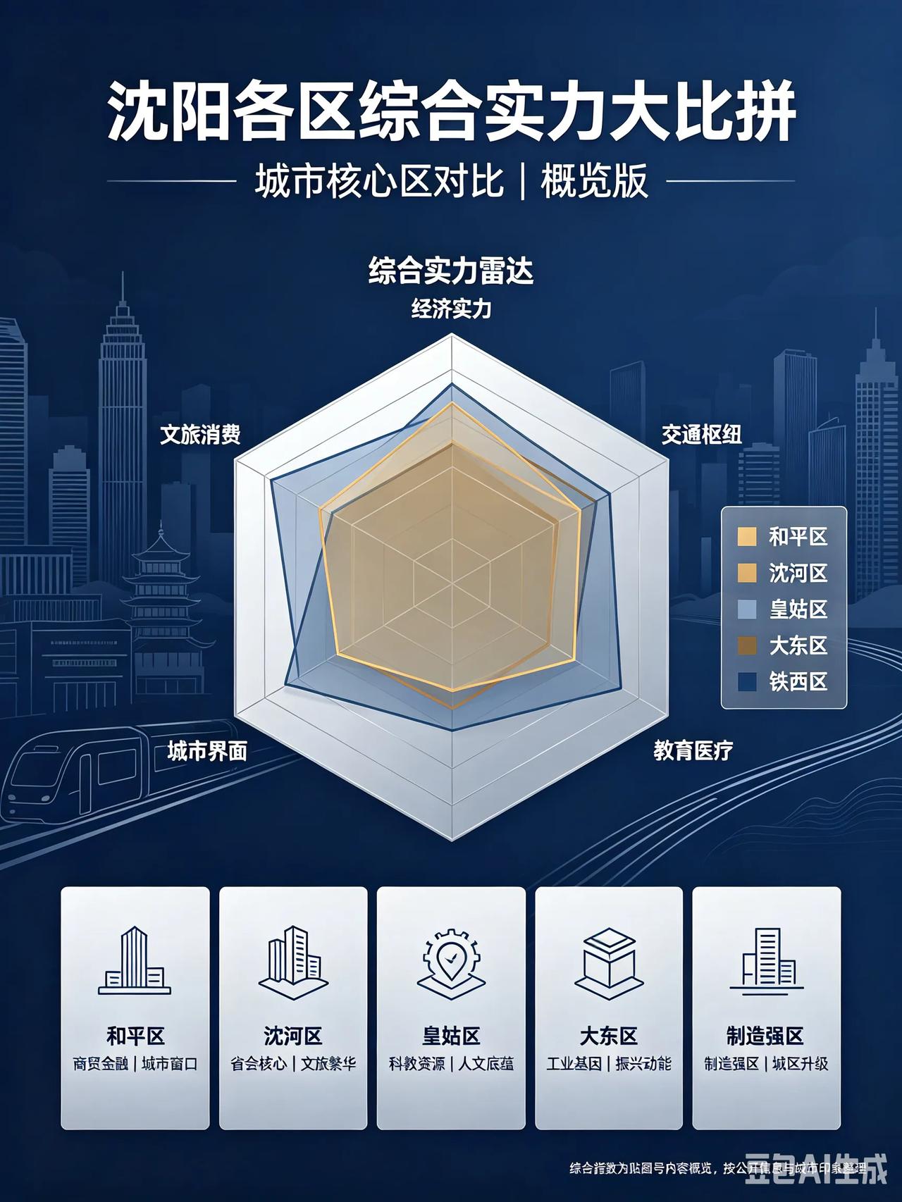 沈阳各区综合实力大比拼！一文看懂各区域特点✨很多沈阳朋友都在讨论，沈阳哪个