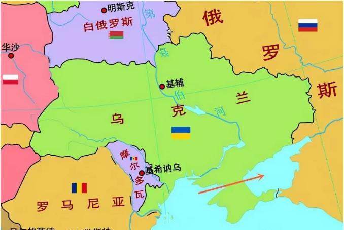 有人问俄罗斯算不算侵略者。其实打开地图仔细看就会发现，俄罗斯在乌克兰占的地方都有