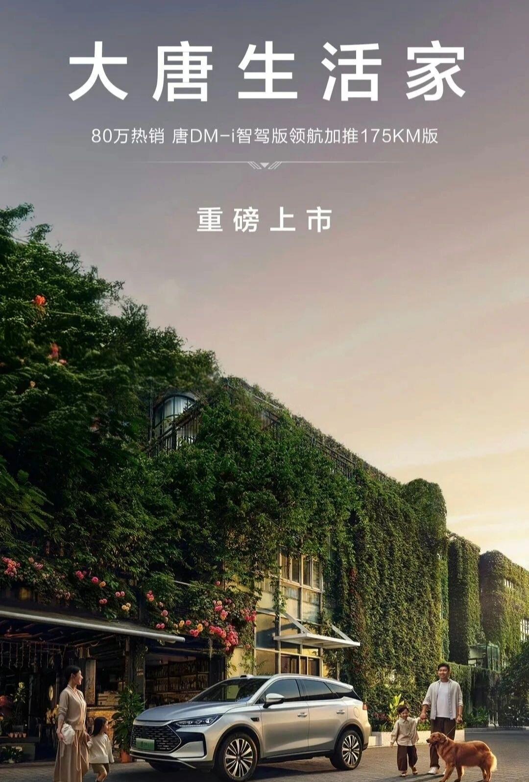 加量不加价！唐DM-i智驾版175Km版本来了唐DM-i智驾版加推175KM版。