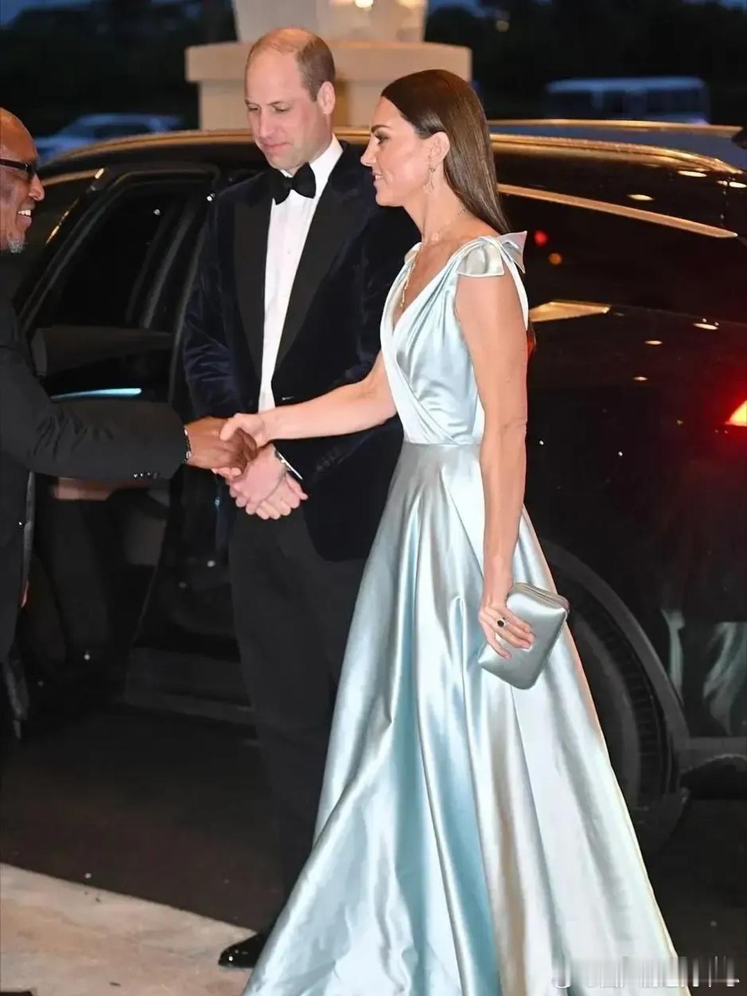 凯特王妃真是瘦啊，瘦成了平板身材，再华丽的服装也衬托不出她的贵气，这是一位被病魔