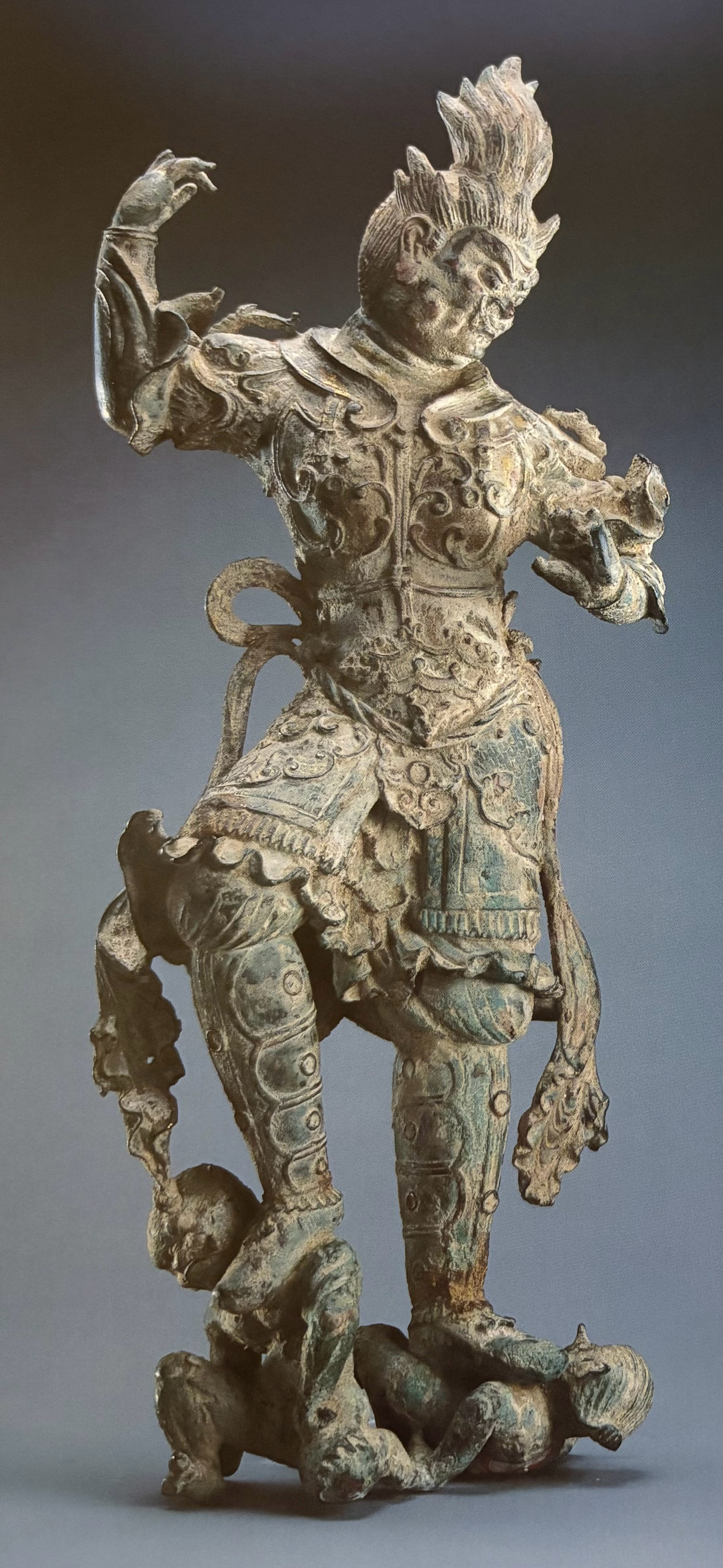 陕西历史博物馆藏宝鸡市征集唐代铜鎏金天王像​​​