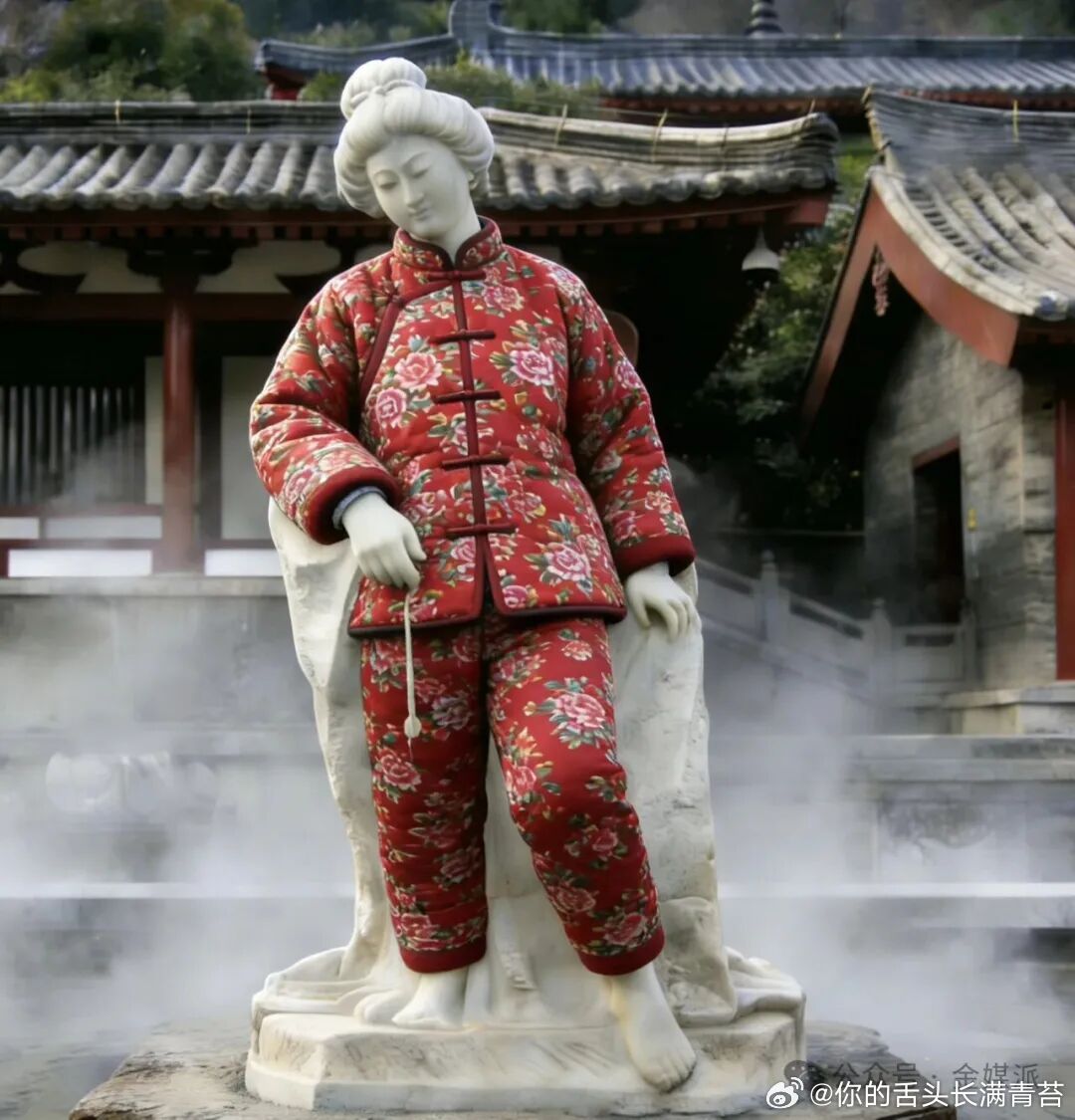 华清池里那尊已站了三十三年的“贵妃出浴”雕像，最近忽然被架上舆论的烧烤架。有人痛