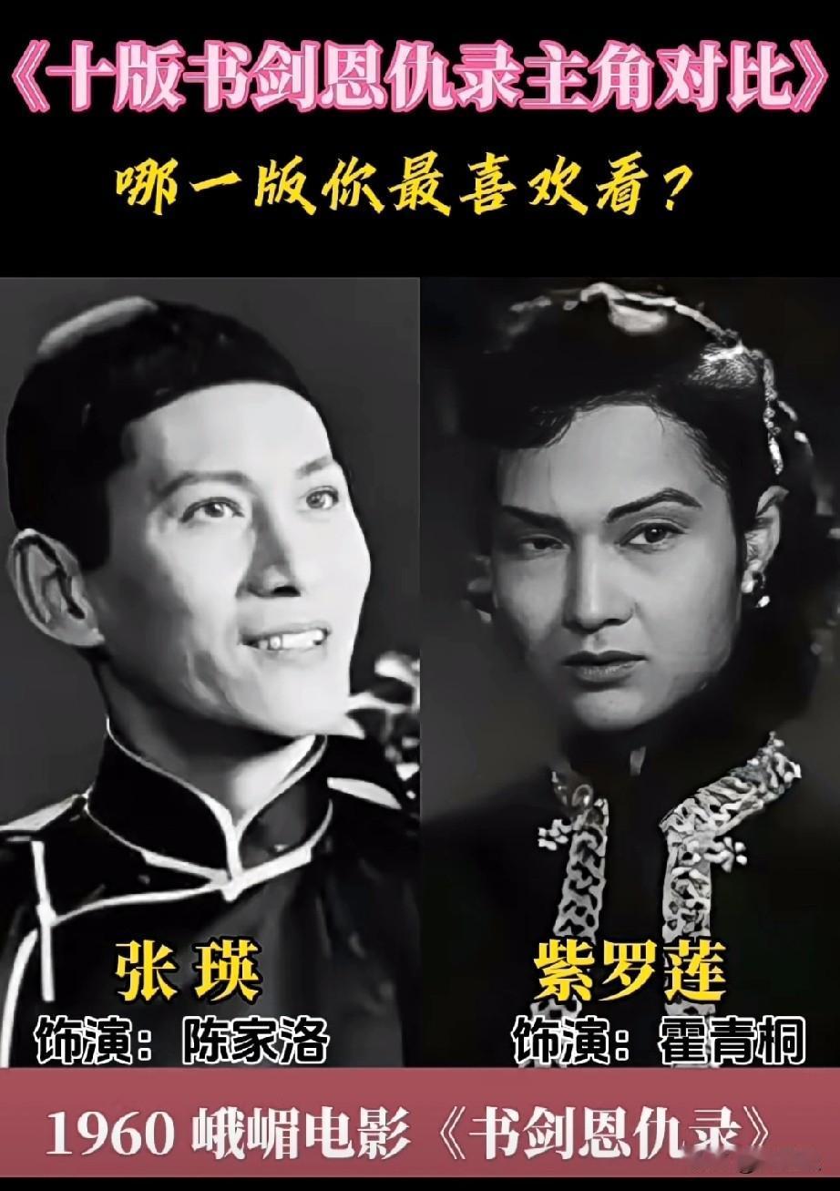 10版《书剑恩仇录》主角对比陈家洛各有风骨！谁演出了书剑里的侠骨柔情？哪版