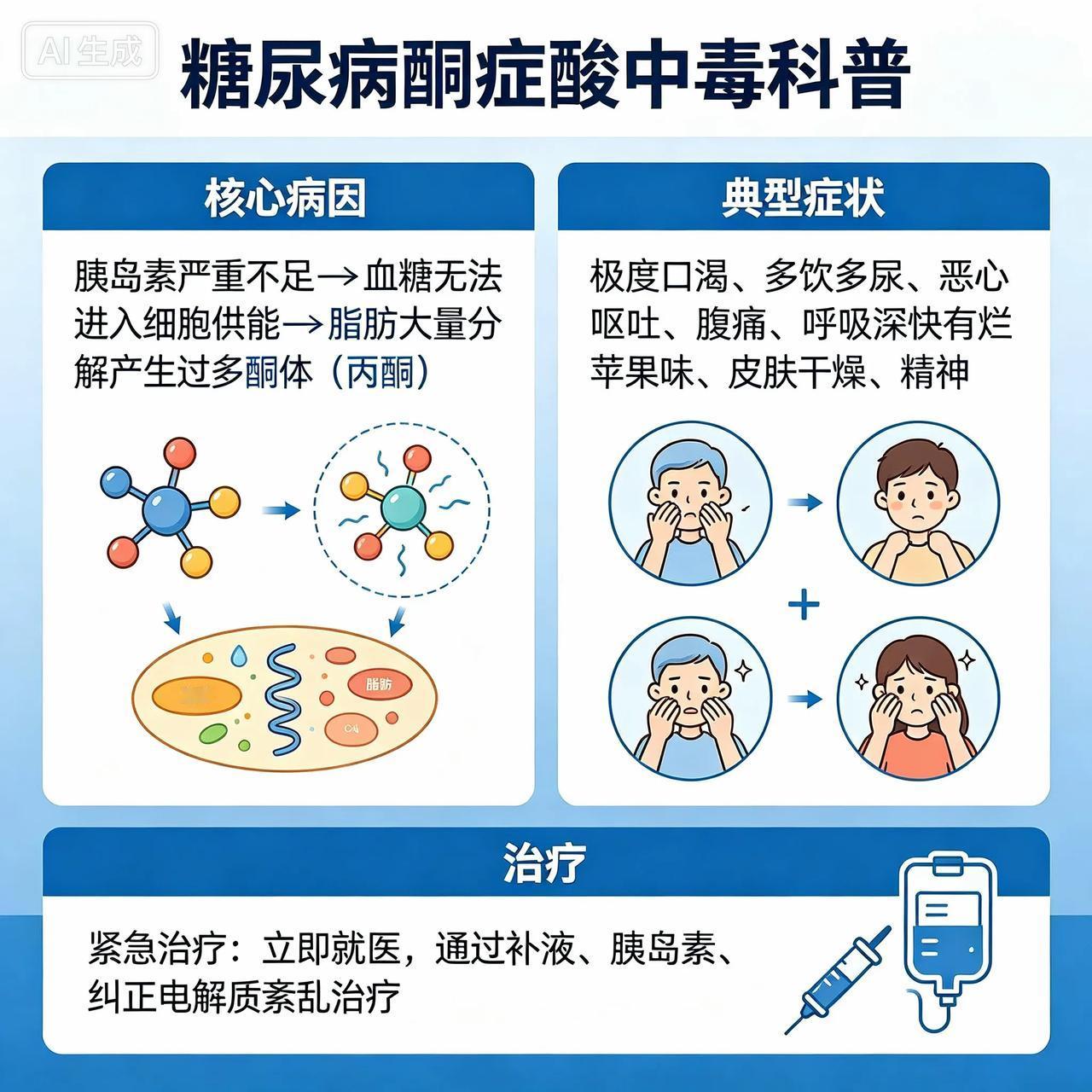 糖尿病酮症酸中毒是怎么一回事呢?糖尿病酮症酸中毒是糖尿病的一种严重急性并发症，主