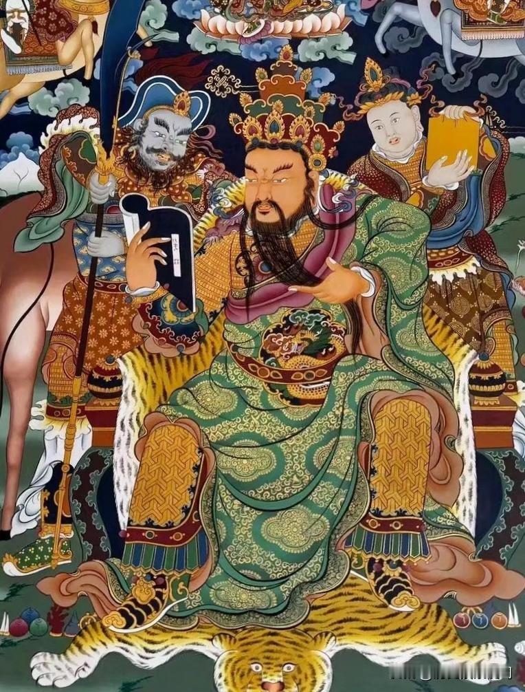 关羽关云长的藏语译名叫“珍仍杰布”，即汉语“云长大王”的意译。关二哥不仅是唐