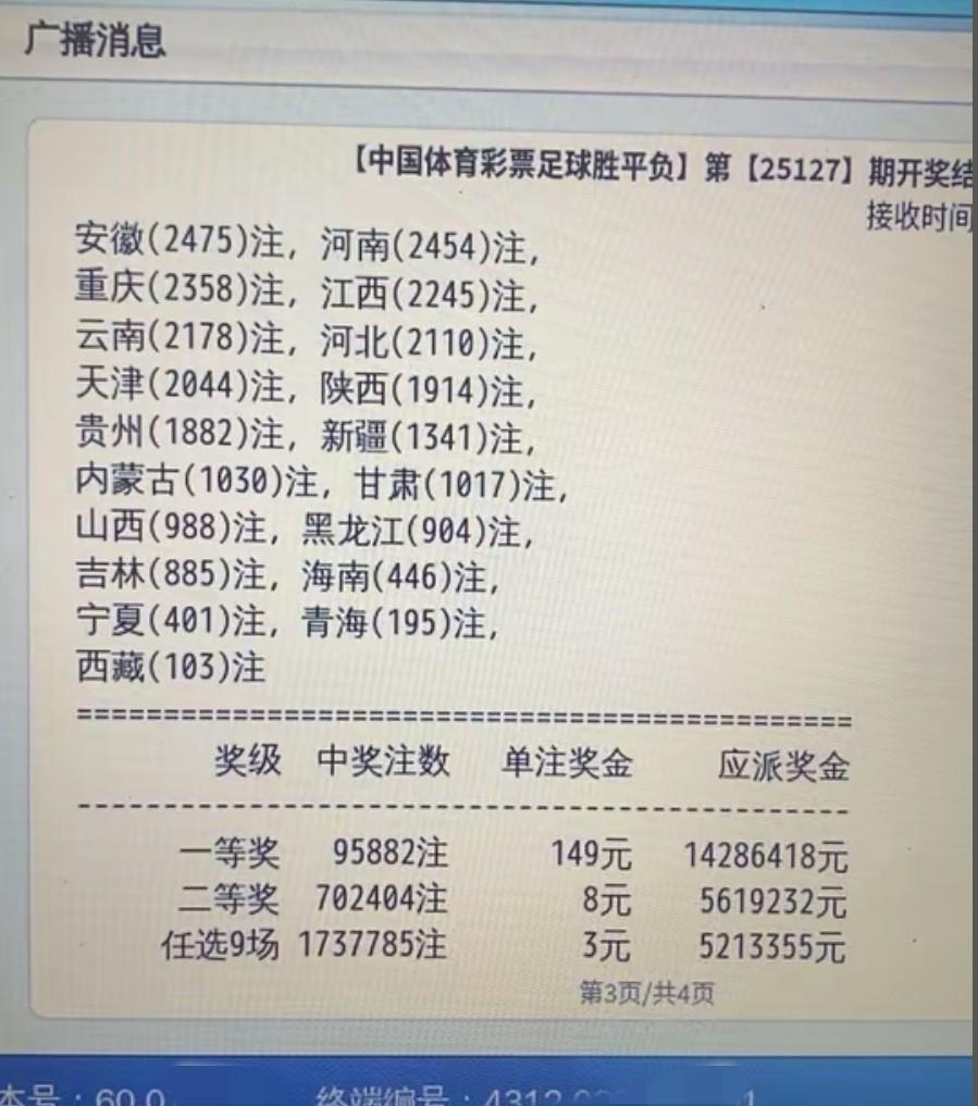 一等奖149元，二等奖8元，还有奖金3元的。就问你服不服？彩票，玩的就是刺激！