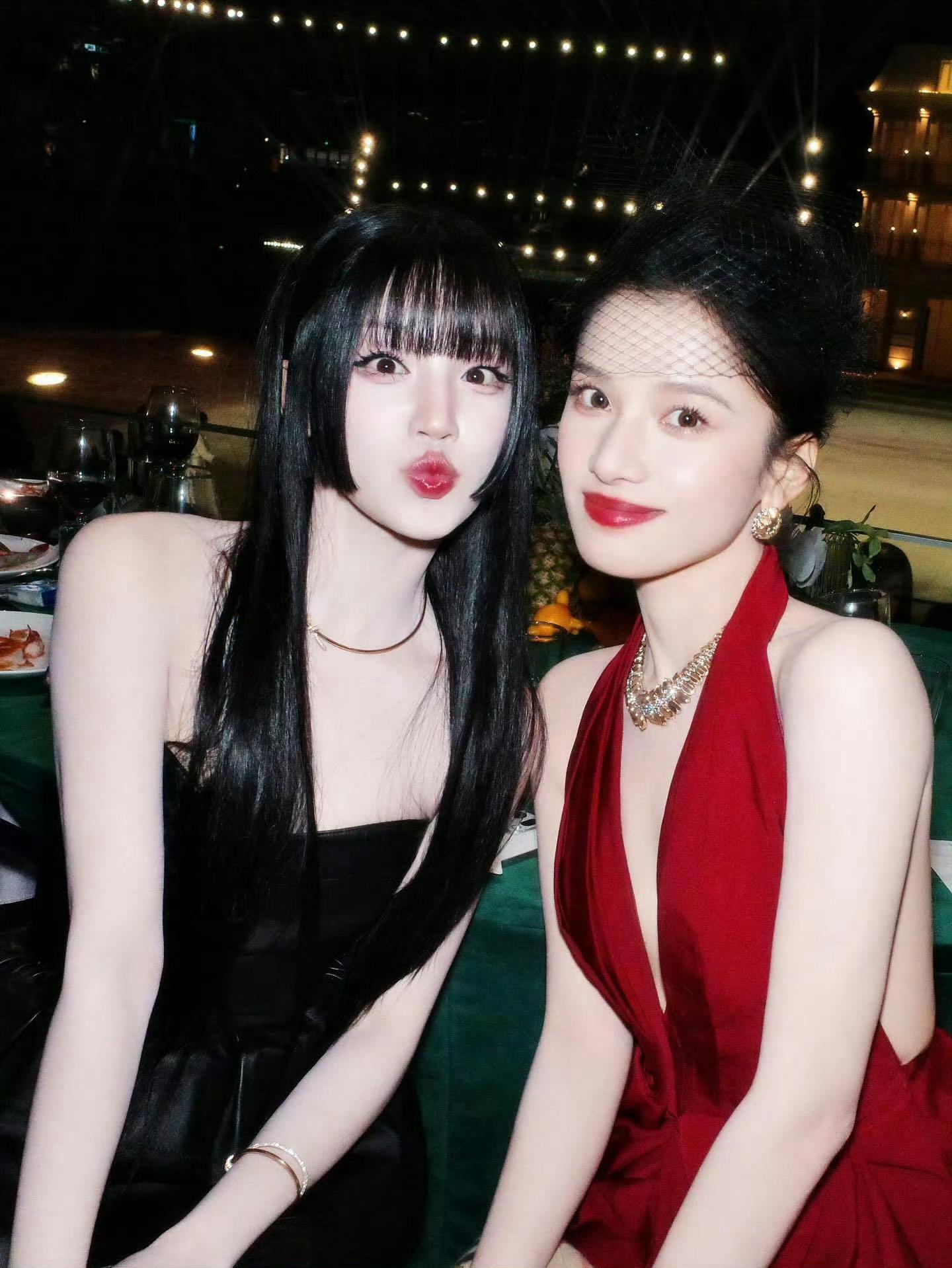 张婧仪宋雨琦合照美女和美女的友谊，我慕了​​​