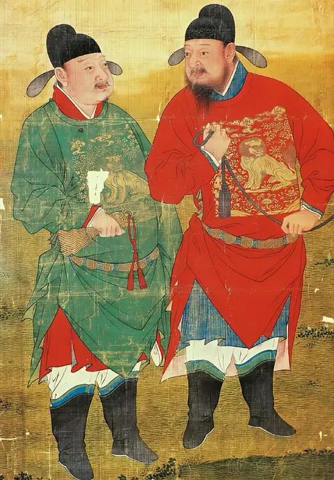 古波斯画里的中国人。