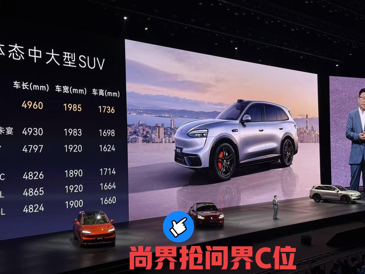 2026年还能看到这样的名场面，鸿蒙智行新品发布会。尚界把一辆Z7停在主舞台上不