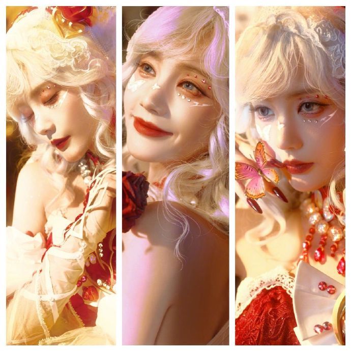 李一桐狩猎吸血鬼造型李一桐病娇玫瑰钓我非常惊艳！暮色玫影红装皮肤华丽联动李一桐