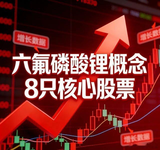 沪深六氟磷酸锂概念8只和核心股票：1.天赐材料核心指标：六氟产能11万吨/年，