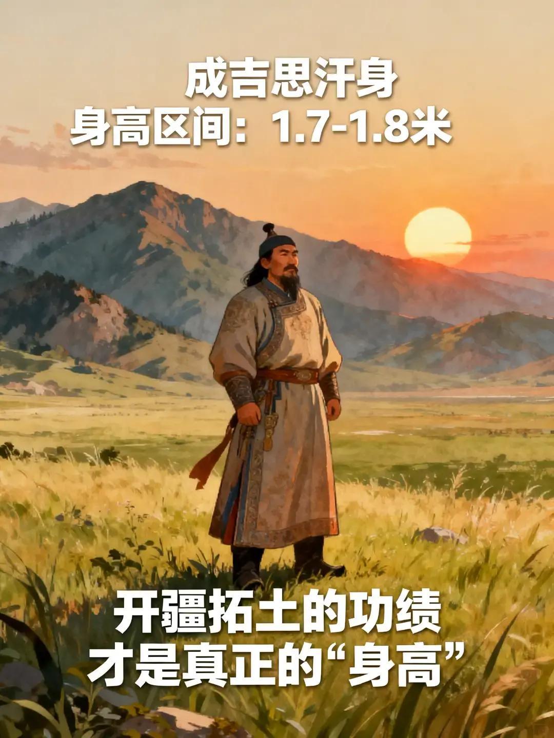 成吉思汗到底有多高？成吉思汗的真实身高，根本不是1米8也不是1米6！你随便上网翻一翻，关于成吉思汗的