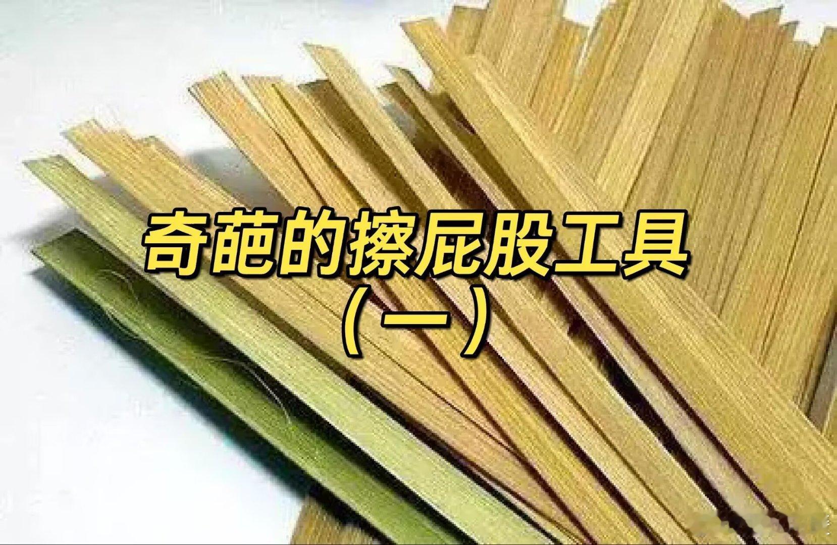 古代奇葩擦屁股工具，你知道几个？现代人如厕后，纸巾随手可得。但在造纸术发明前，