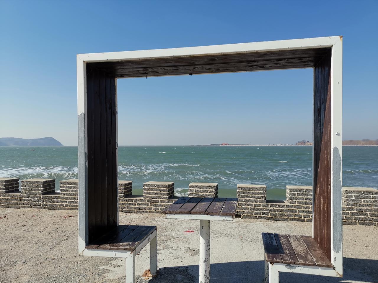 旅顺世界和平公园海边