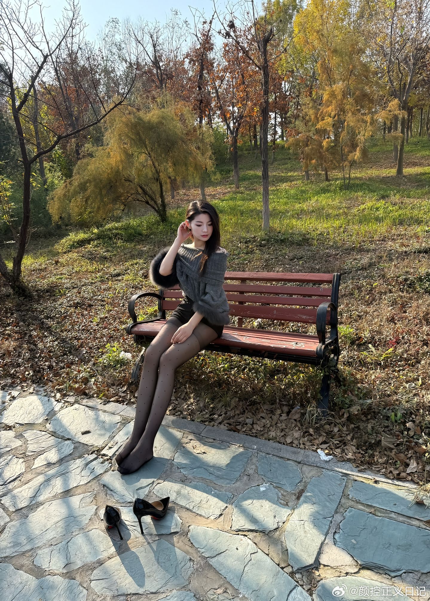 穿衣搭配冬季出门美女精彩人像​​​