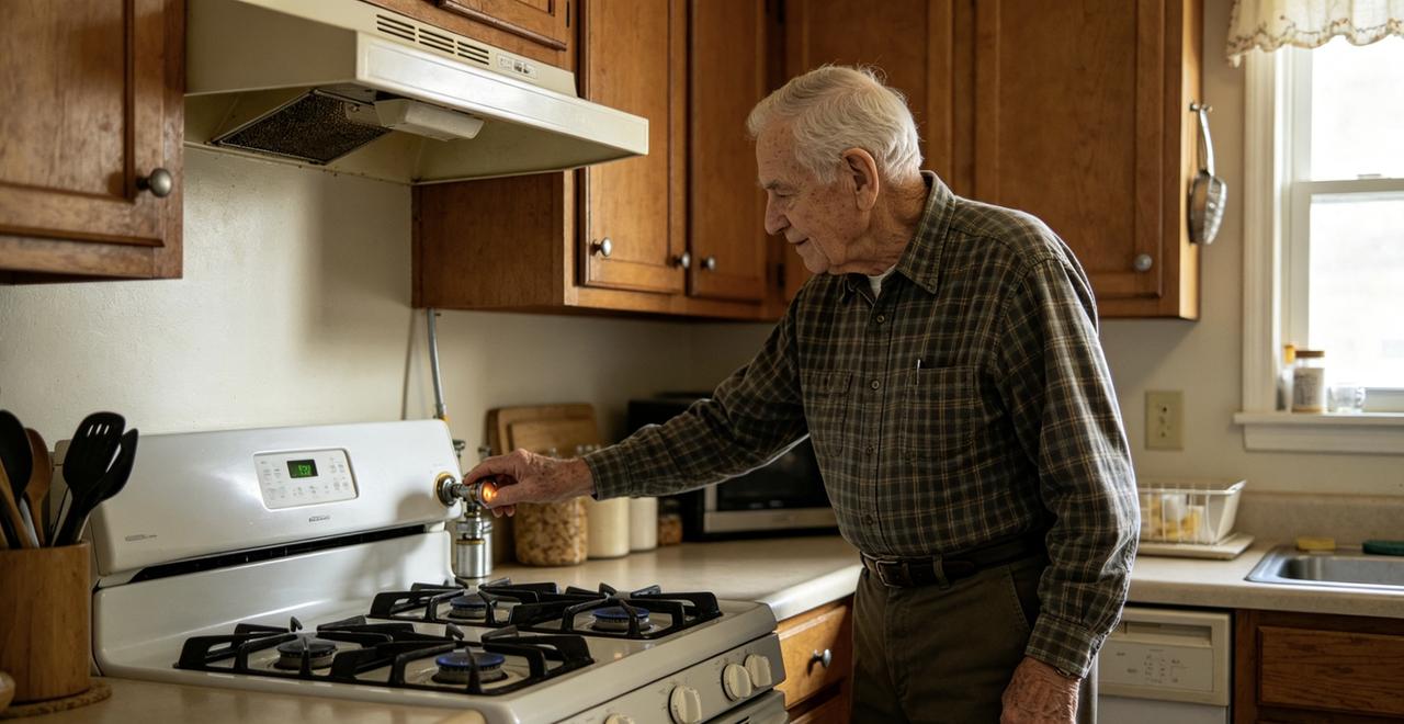 🔥老人常年“关气不关灶”引爆厨房！全身大面积烧伤，家人崩溃：怎么劝都不听，这