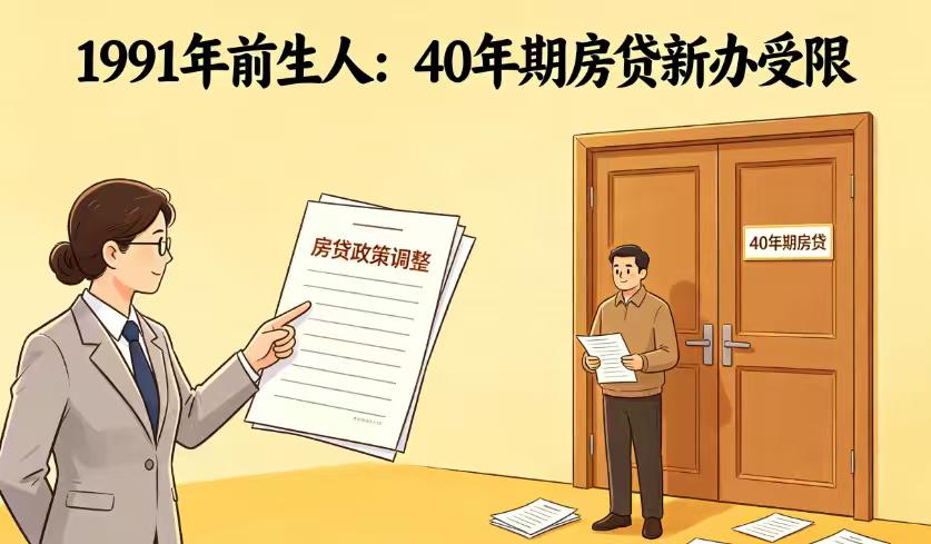 房贷新政的“年龄门槛”：1991年前生人，为什么与40年期贷款无缘？房贷可以贷